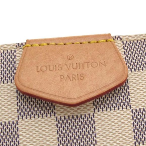 Louis Vuitton Damier Azur Graceful MM White Hand Bag - Picture 5 of 9